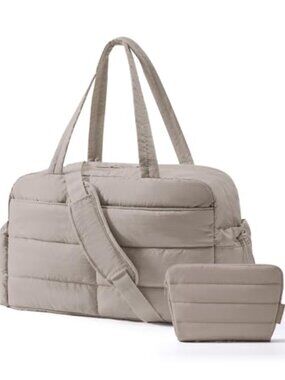 Water Resistant Travel Duffle Bag with Toiletry Pouch, 31L Weekender